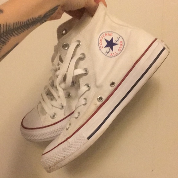 White Converse All Stars - Picture 1 of 7